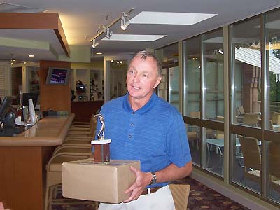 Tension mounts as Ted begins to unveil the new trophy