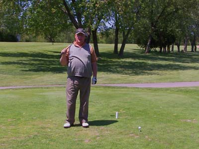 Bagel challenges all comers at the first tee